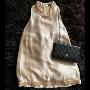 COPY - Reiss Sz6 Beautiful Classy Sequin 100% Silk Top